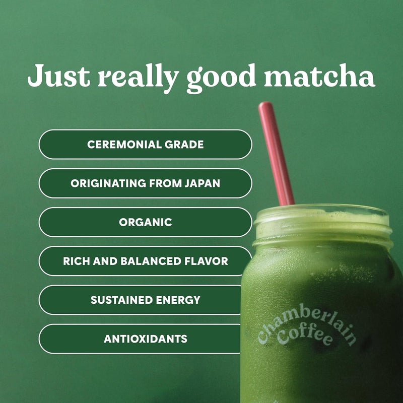 Chamberlain Coffee Ceremonial Matcha Green Tea Powder - Image 5