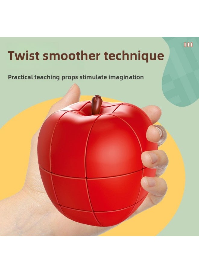 null - Q Cute Fruit Cube Suit Gift Box English Packaging For Apple Peach Pear Children's Special-shaped Third-order Cube-Color:7870 Fruit Four-piece English Package - Image 1