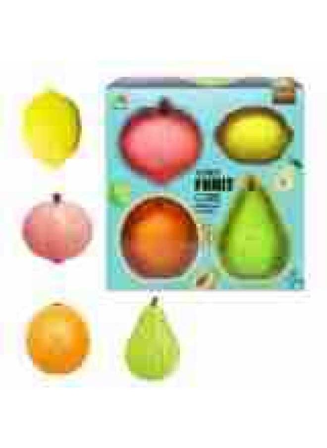 null - Q Cute Fruit Cube Suit Gift Box English Packaging For Apple Peach Pear Children's Special-shaped Third-order Cube-Color:7870 Fruit Four-piece English Package - Image 1