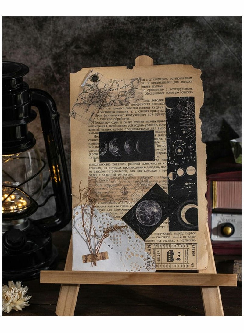 SYOSI 120 Pcs Stickers for Journaling, SYOSI Decorative Sticker for Scrapbooking, Album, Junk Journal, Planners, Calendars and Notebook, Kid DIY Arts Crafts (Old Newspaper, Bills, Space Voyage) - Image 3