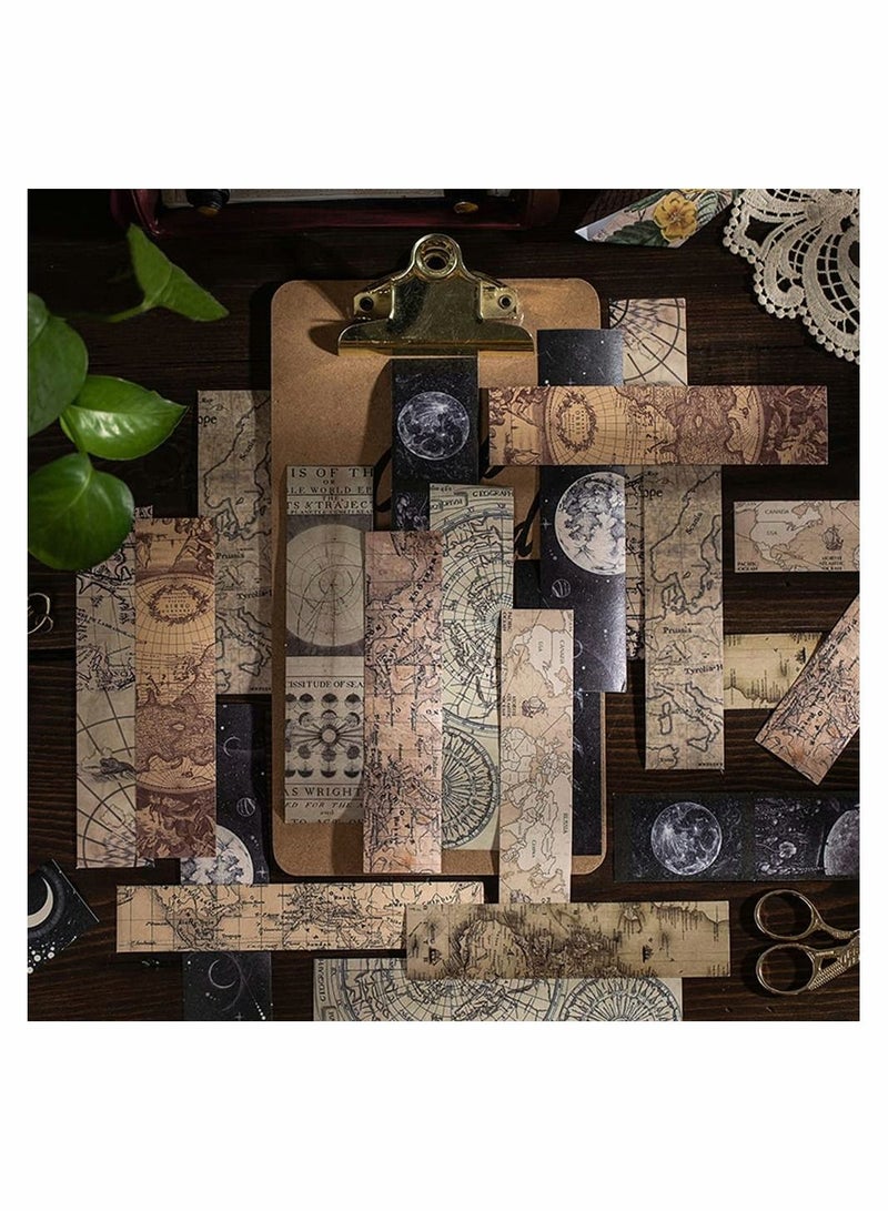 SYOSI 120 Pcs Stickers for Journaling, SYOSI Decorative Sticker for Scrapbooking, Album, Junk Journal, Planners, Calendars and Notebook, Kid DIY Arts Crafts (Old Newspaper, Bills, Space Voyage) - Image 2