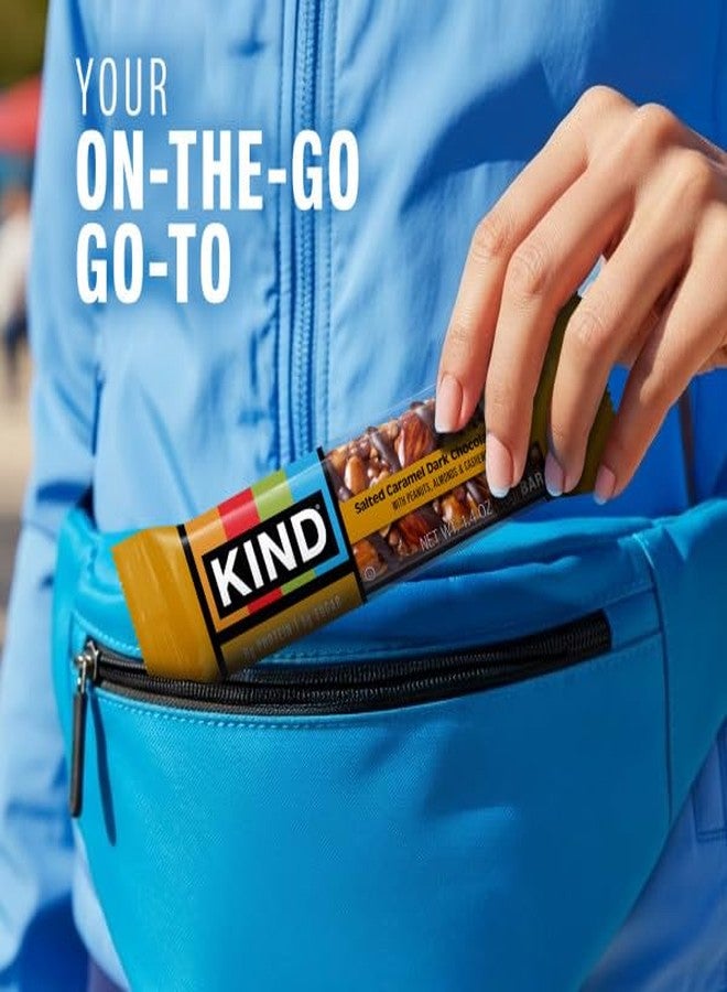 KIND Nut Bars, Salted Caramel & Dark Chocolate Nut, Healthy Snacks, Gluten Free, Low Sugar, 6g Protein, 6 Count - Image 5