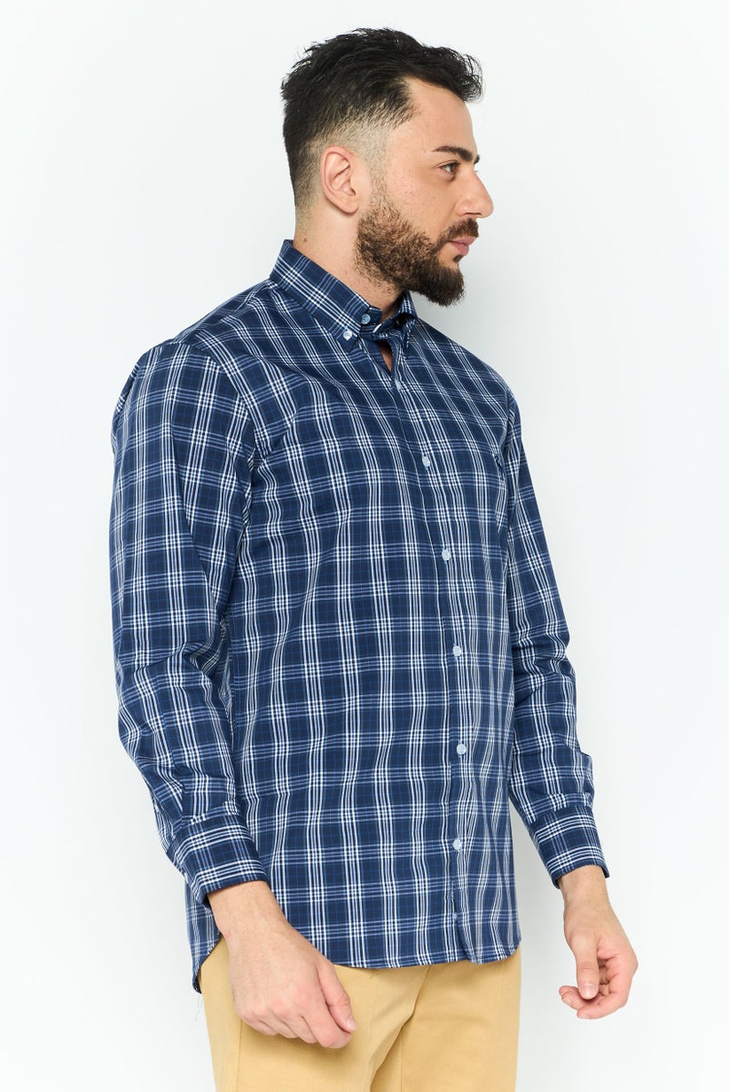 Tailorbyrd قمصان رجالية بأكمام طويلة بتصميم مربعات، ملائمة للأداء، متعددة الألوان - Image 2