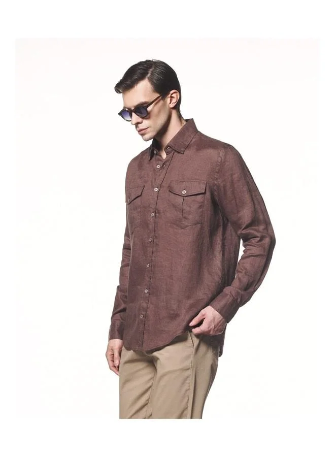 Liwali  100% Linen Double Pocket Shirt. for Men | Best Price UAE