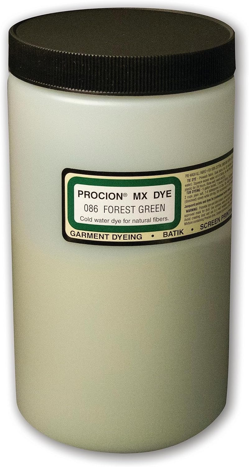 Jacquard Procion MX Dye in Forest Green - 1 lb for Fabric Dyeing and Crafting - Image 1