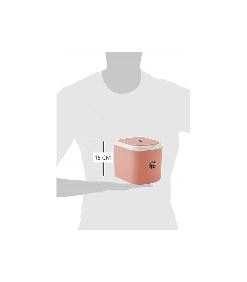 Nabhya مجموعة من 2 سلة مهملات صغيرة للتخلص من النفايات للسيارة ومكتب العمل والاستخدام المنزلي (بني) - Image 4