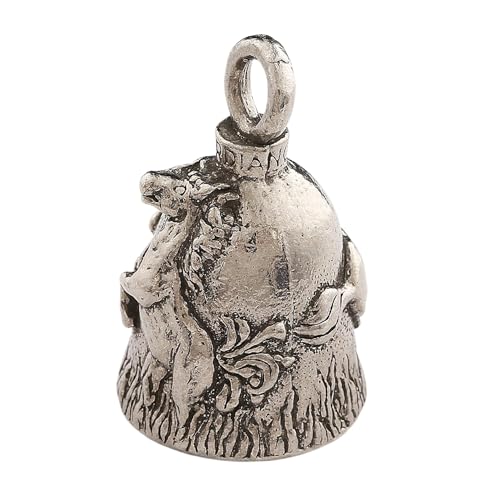 Guardian Bell Mustang Good Luck Bell w/Keyring & Black Velvet Gift Bag | Motorcycle Bell | Lead-Free Pewter | Good Luck Gift to Friends & Family | Bike Bell | Made in USA - Image 2