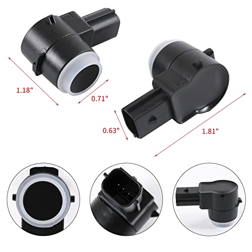 JDMSPEED Set of 4 Pcs Rear Bumper Backup Parking Sensor w/O-Ring Replacement for Chevrolet Cadillac GMC Chevy Saturn Buick Replaces 25961317 15239247 25961321 21995586 25962147 Parking Assist Sensors - Image 5