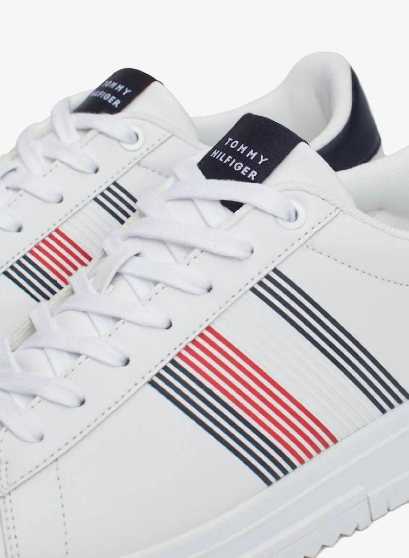 Tommy Hilfiger White Supercup Seasonal Sneakers for Men | Best Price UAE