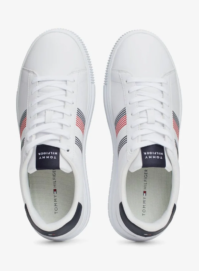 Tommy Hilfiger White Supercup Seasonal Sneakers for Men | Best Price UAE