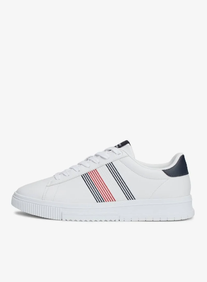 Tommy Hilfiger White Supercup Seasonal Sneakers for Men | Best Price UAE
