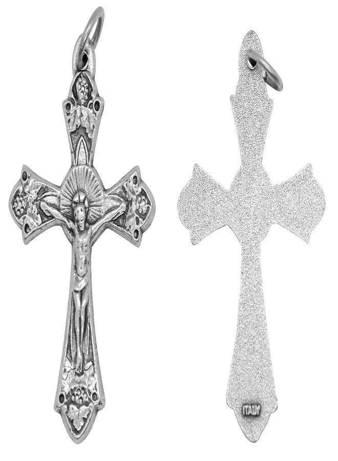 VENERARE 1.5" Grapes and Vines Rosary Crosses, Pack of 3 - Image 2