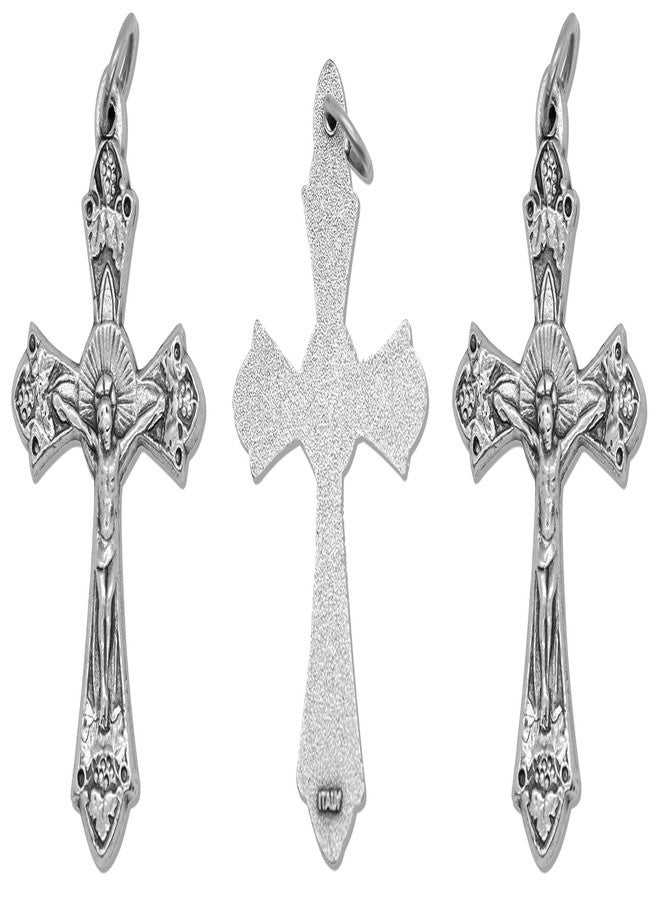 VENERARE 1.5" Grapes and Vines Rosary Crosses, Pack of 3 - Image 5