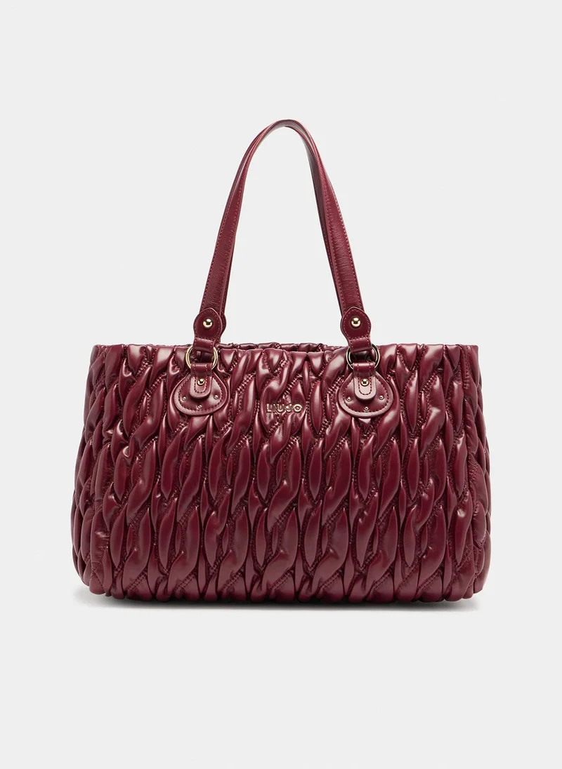 ليو جو حقيبة تسوق مبطنة