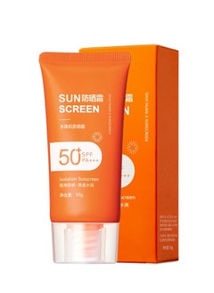 Generic Hyaluronic Sunscreen, Sunscreen SPF 50+, Sun Cream For High Sun Protection, Ultra Light UV Protetion Suncream, Long-sting Anti-Sweat, Anti-Eye Stinging, Sensitive Skin, Travel Size 50g  - Image 1
