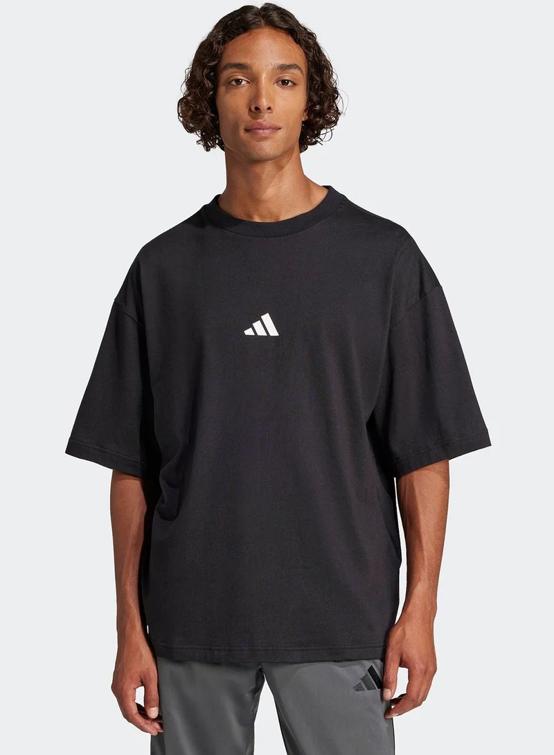 adidas تيشيرت تدريب رجالي أسود