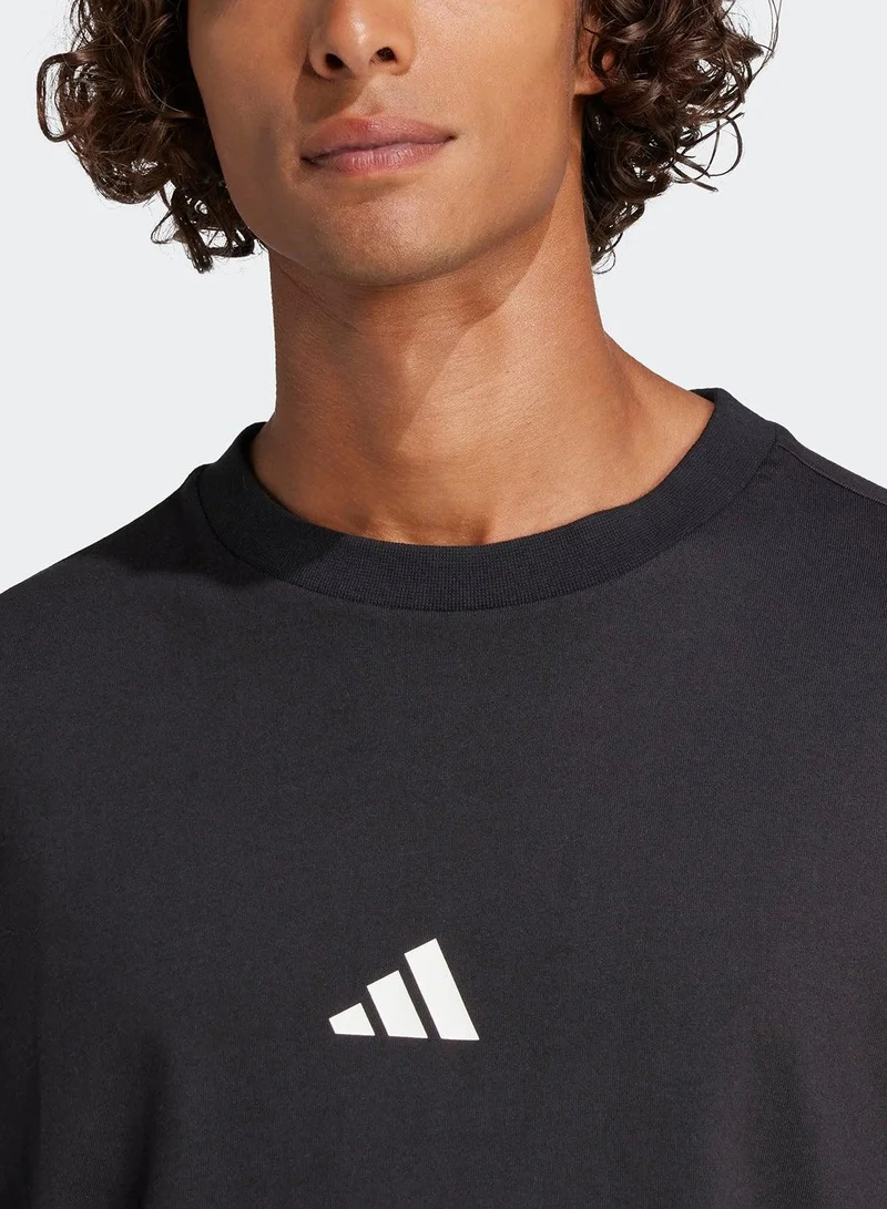 Adidas M Fi Sl T Black Training T-Shirts For Men Xs
