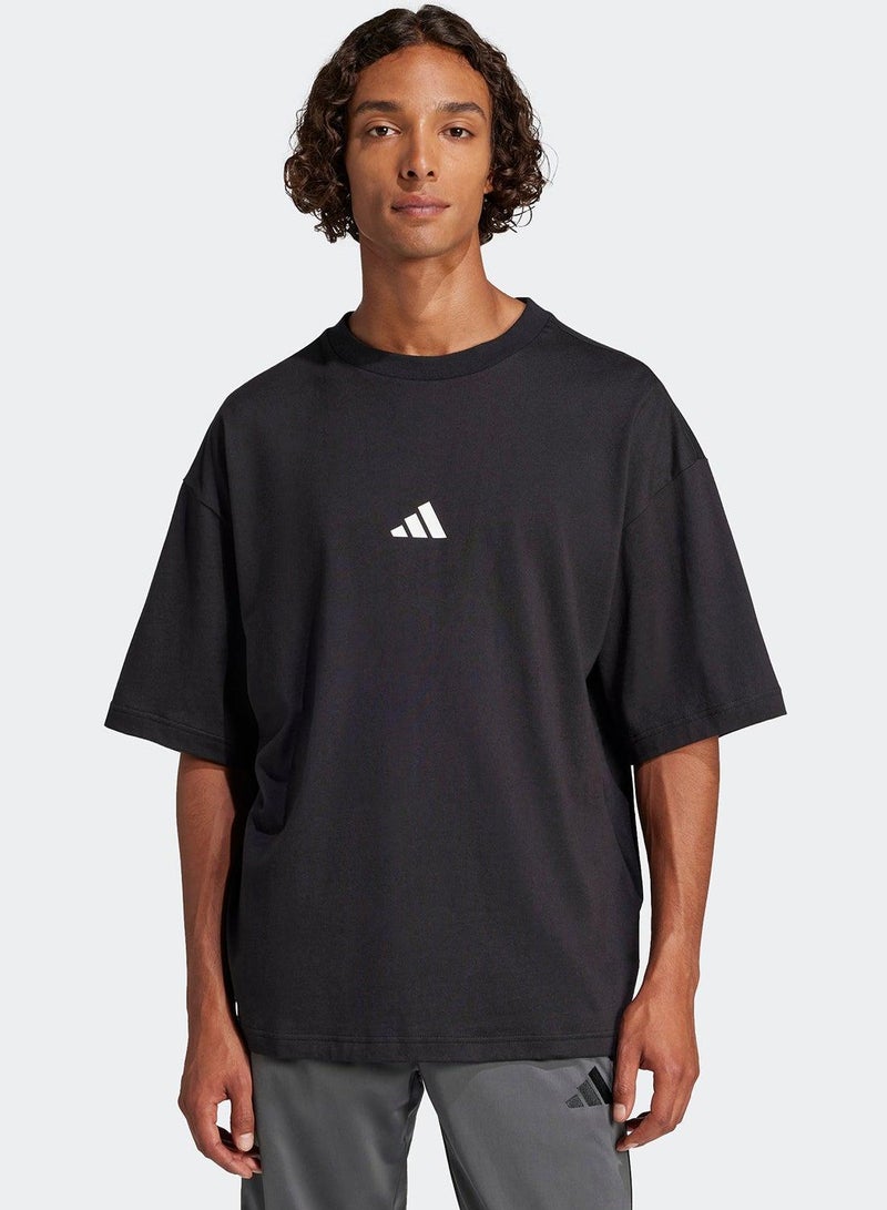 Adidas M Fi Sl T Black Training T-Shirts For Men Xs - Image 1