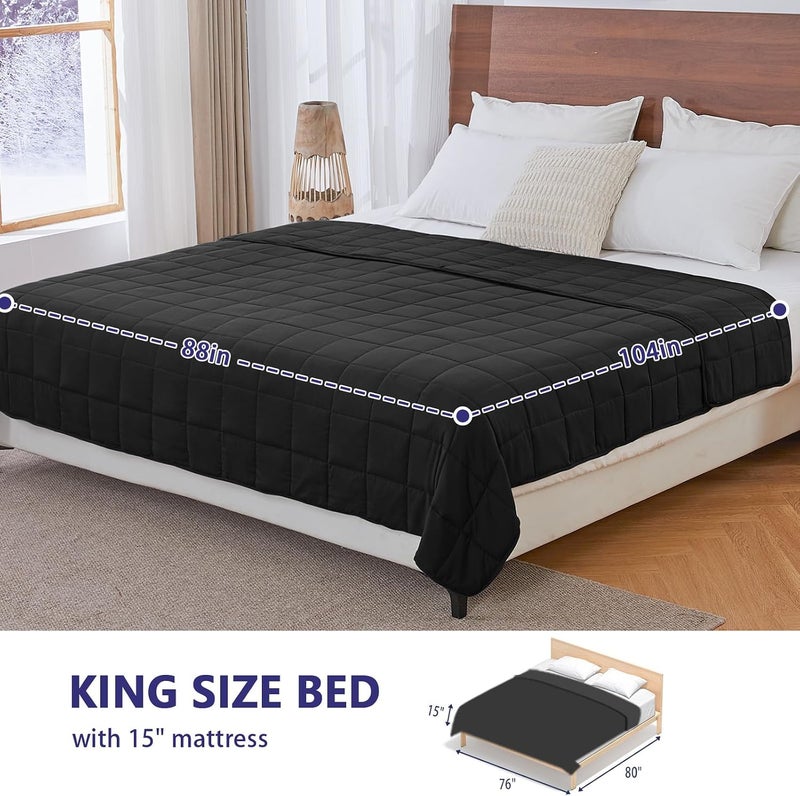 yescool يسكول كيدز ( Kids) بطانية مزودة بوزن (3 أرطال، 36" × 48"، رمادي) – بطانية سميكة مرطبة مثالية للنوم، مناسبة للأوزان بين 20 و40 رطل، قابلة للغسيل في الغسالة. - Image 2