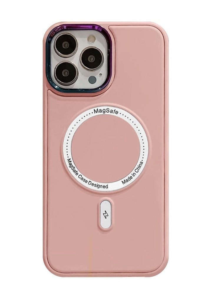JOWAY - iPhone 14 Pro MagSafe Case Magnetic Cover Protective Shockproof Wireless Charging Compatible Pink - Image 1