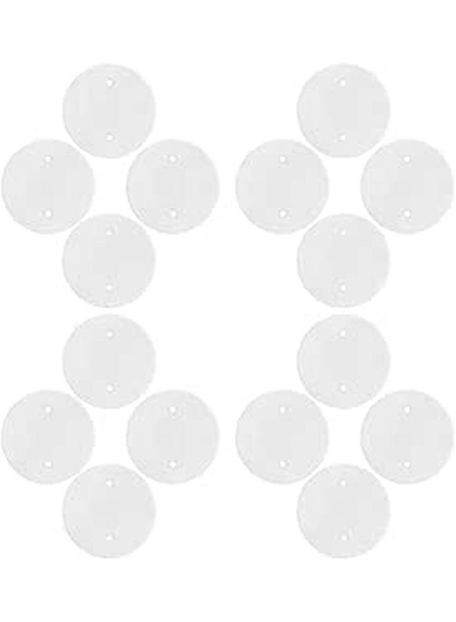 25pcs Round Ceiling Electrical Cover Plates Octagonal Blank Outlet Covers for Wiring Protection Home Office - Image 1