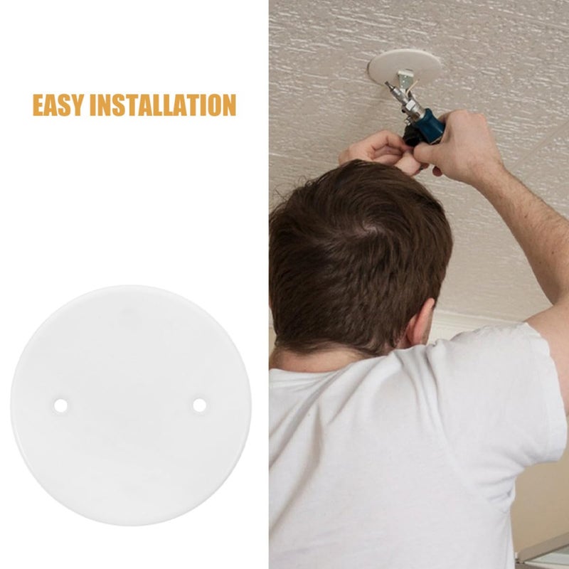 25pcs Round Ceiling Electrical Cover Plates Octagonal Blank Outlet Covers for Wiring Protection Home Office - Image 4
