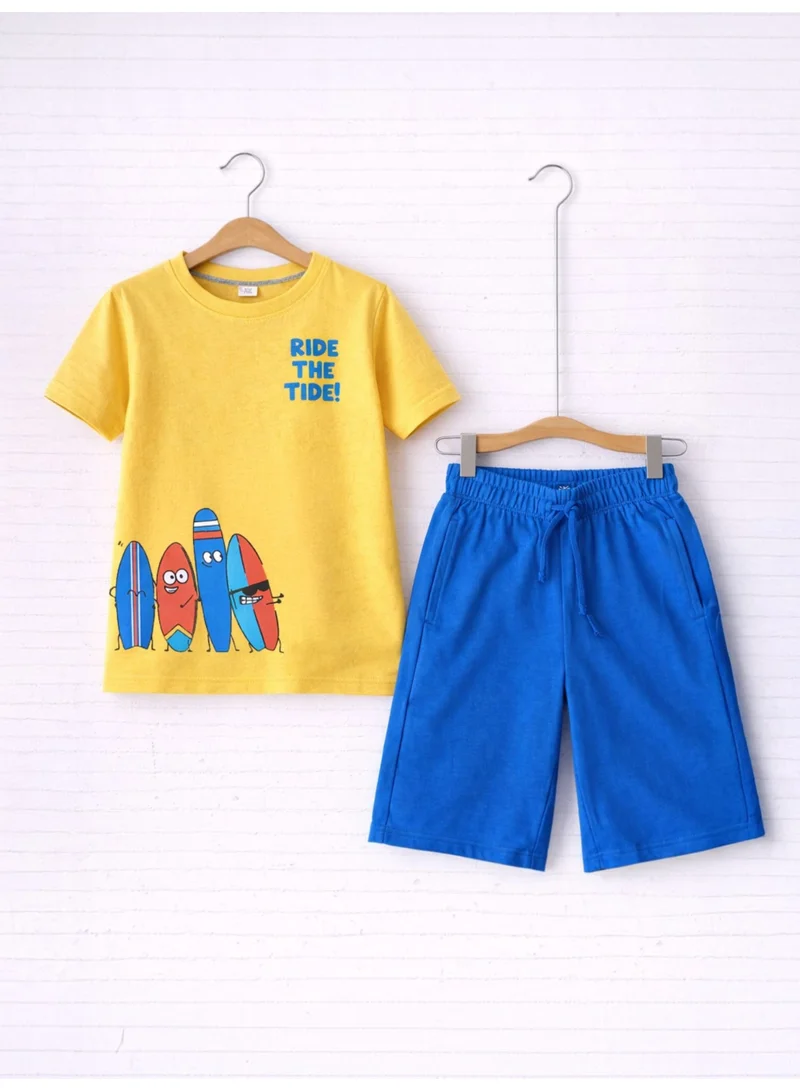 فكتور اند جين Boys’ Multipack – Graphic T-Shirts & Shorts Set (4 Pack)