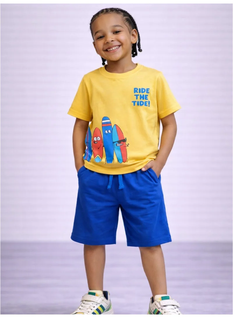 Victor And Jane  Boys’ Multipack – Graphic T-Shirts & Shorts Set (4 Pack) for Men | Best Price UAE