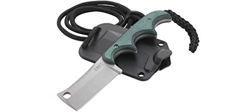 CRKT Minimalist Cleaver EDC : Compact Everyday Carry Fixed Blade , Folts Utility Knife with Bead Blast Finish, Resin Infused Fiber Handle, and Sheath 2383 - Image 3