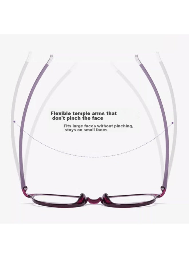 Shi Yun Shiyun Blue Light Blocking Reading Gl For Women, High-definition Tr Ultra-lightweight Elderly Presbyopia Gl Back To School - Image 4
