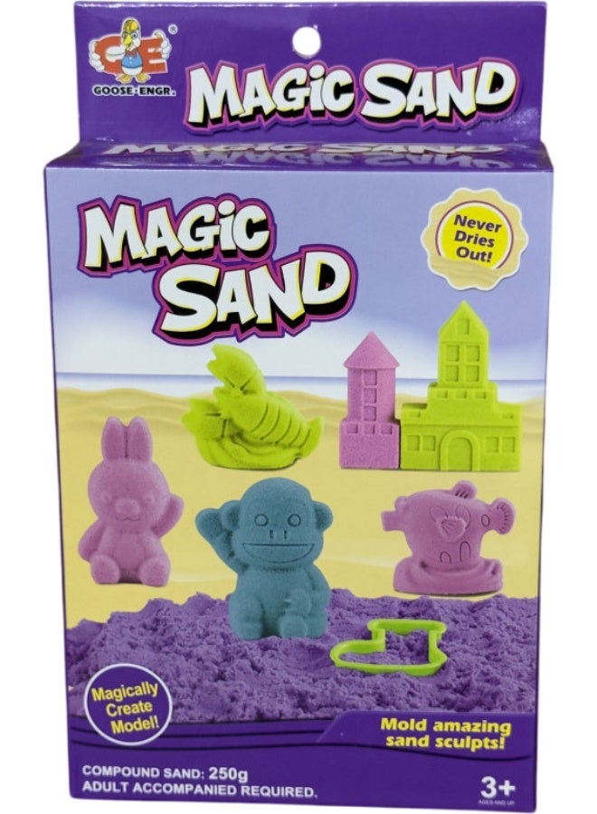TOY GARDEN Magic Sand Clay Box for Kids – Colorful Molding Sand Kit with Tools, Sensory Play Toy Set, Age 3+ - Image 2