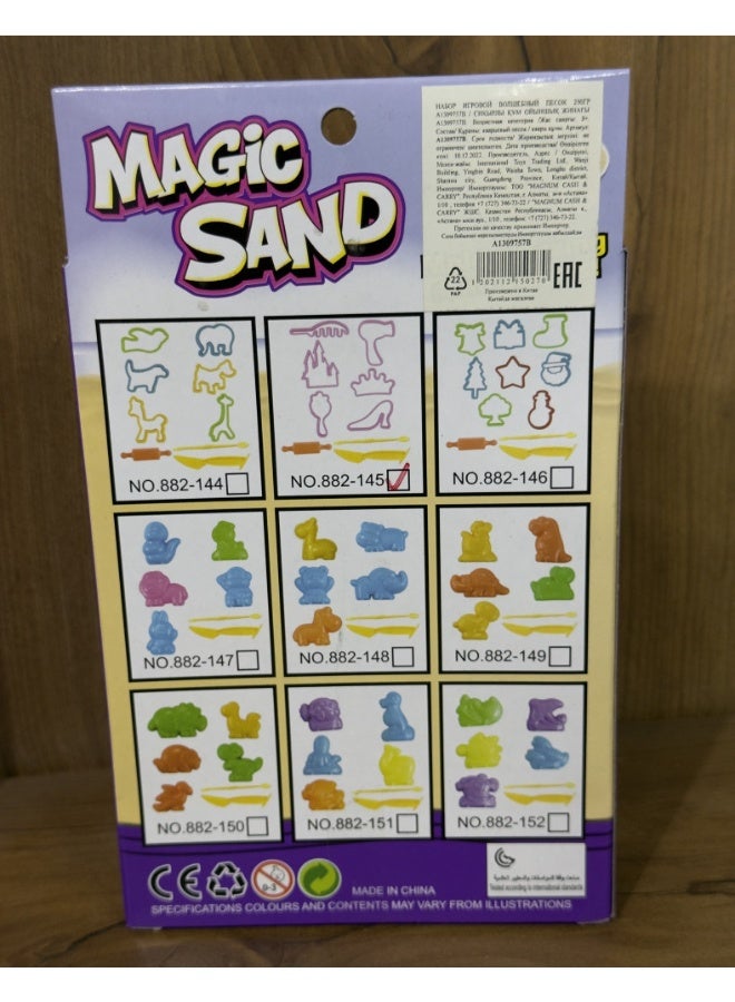 TOY GARDEN Magic Sand Clay Box for Kids – Colorful Molding Sand Kit with Tools, Sensory Play Toy Set, Age 3+ - Image 4