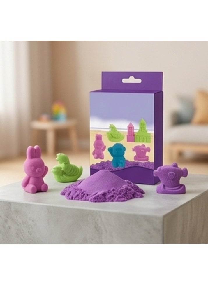TOY GARDEN Magic Sand Clay Box for Kids – Colorful Molding Sand Kit with Tools, Sensory Play Toy Set, Age 3+ - Image 3