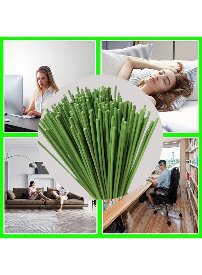 22cm Citronella Lemongrass Bamboo Incense, Outdoor Camping Mosquito Repellent Incense (50 Count in a Transparent Bag)  - Image 3