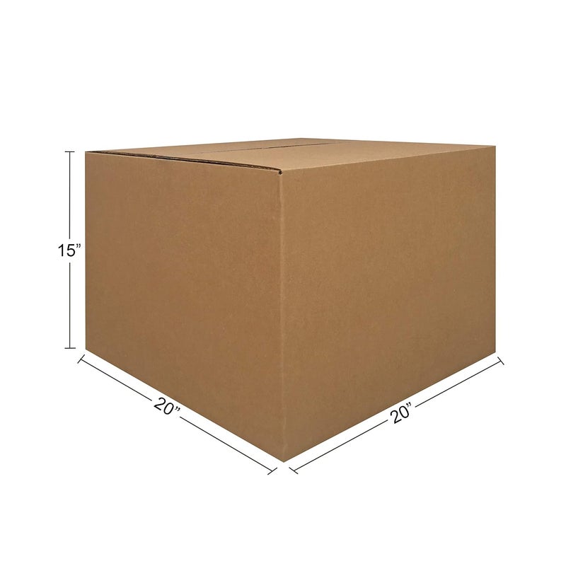 يو بوكسز uBoxes حزم صناديق النقل 20 بوصة × 20 بوصة × 15 بوصة (كبيرة - عبوة من 6) - Image 5