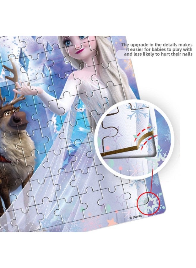 Disney Ice And Snow Spider-Man Princess Children's 96-Piece Wooden Frame Puzzle Baby's Early Education And Intelligence Toys-Color:Spider-Man 96 Pieces Of 4122 - Image 4