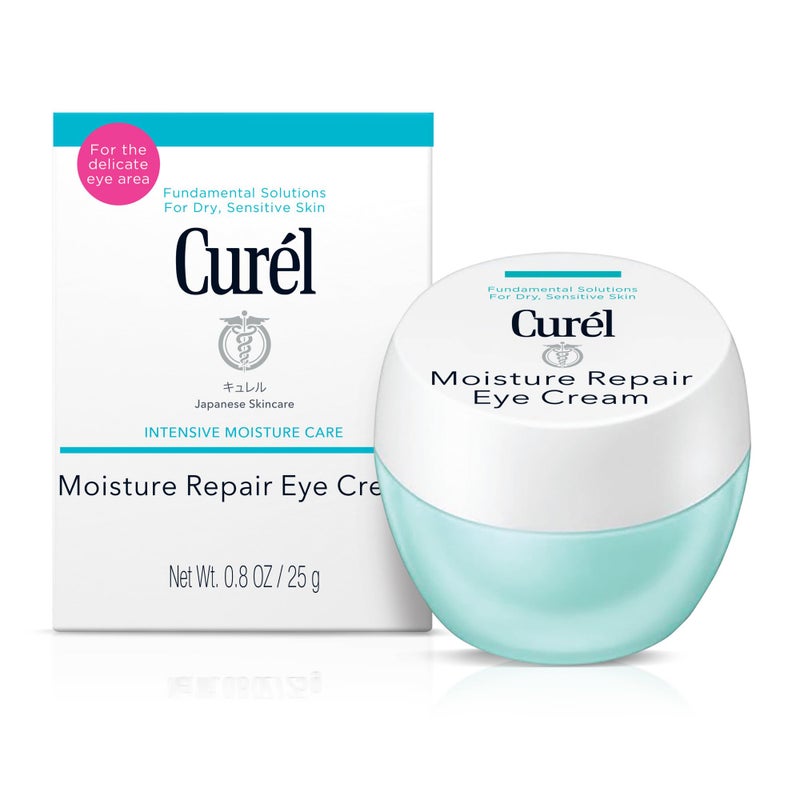 Curel Japanese Skin Care Moisturizer Repair Eye Cream, Under Eye Cream for Dry, Sensitive Skin, Fragrance Free & pH Balanced, 0.8 Oz - Image 1