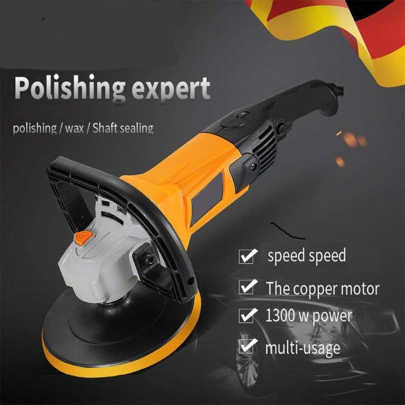 MLD 1200W to 1400W 7 inch Electric car Polisher Machine with Wool Buffing Pad 1 Backing pad Double Insulated with Speed Control (Colours as per Availability) - Image 5