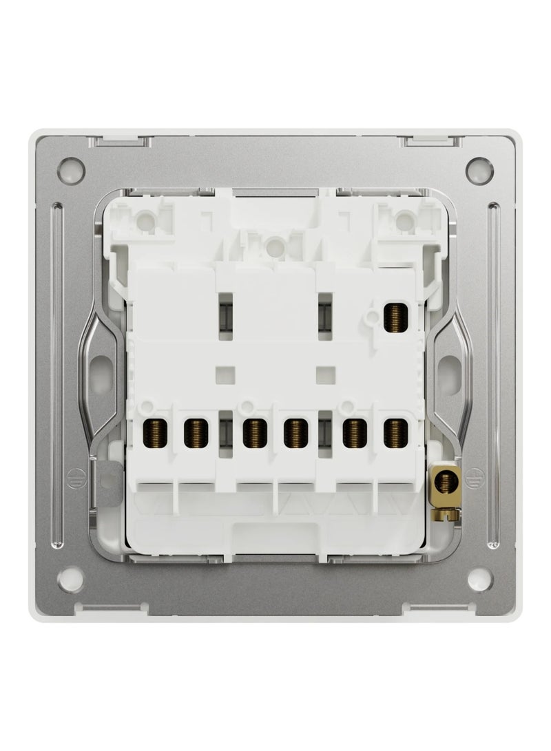 Schneider Electric Switch, Unica X, 1 way, 16AX, 250V, 3 gangs, antique brass - NUX33_1_AB - Image 2