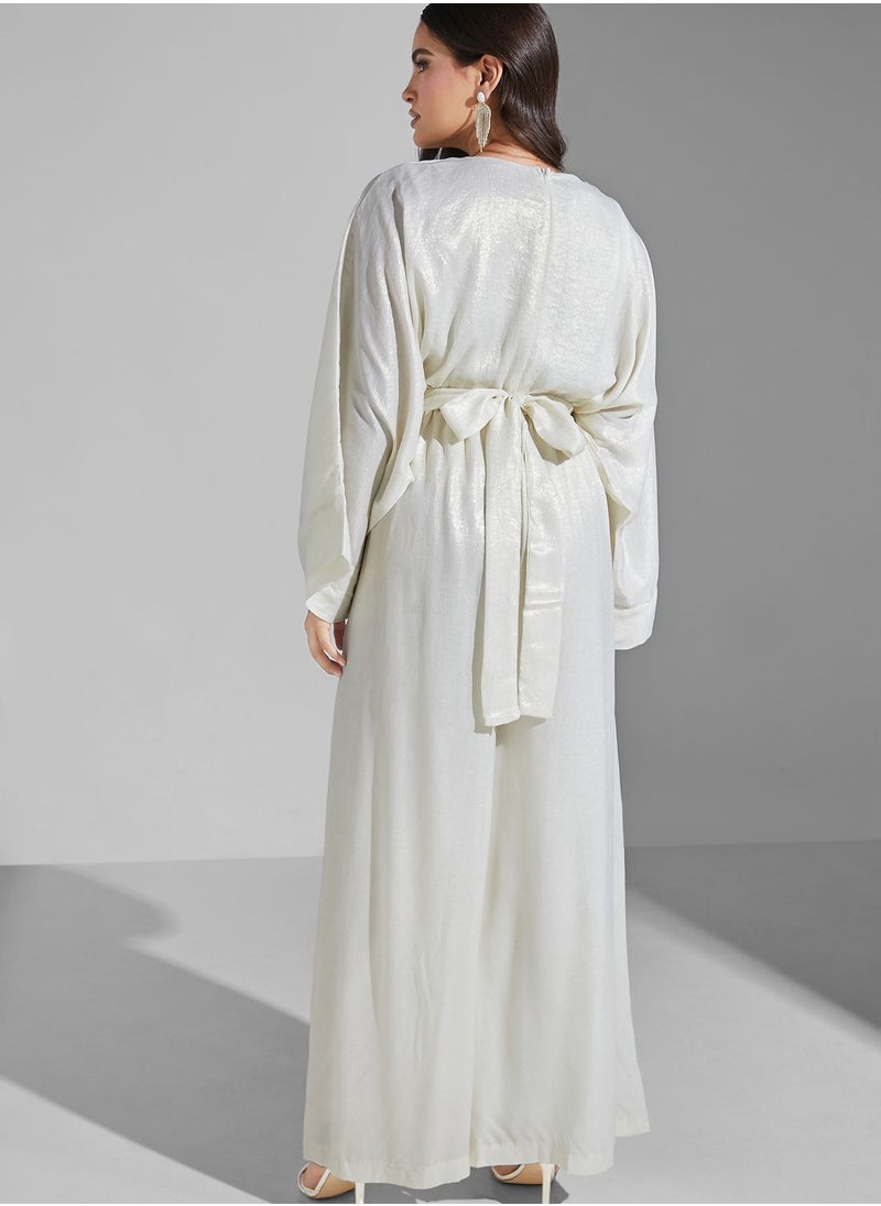 Golden Apple - Front Knot Wide Leg Jumpsuit - Image 1