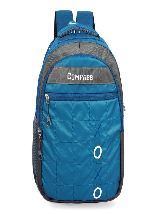 COMPASS Durable Stylish 2 Portion Backpack School Bag For Boys & Girls, Large 19" Size Waterproof - Image 2