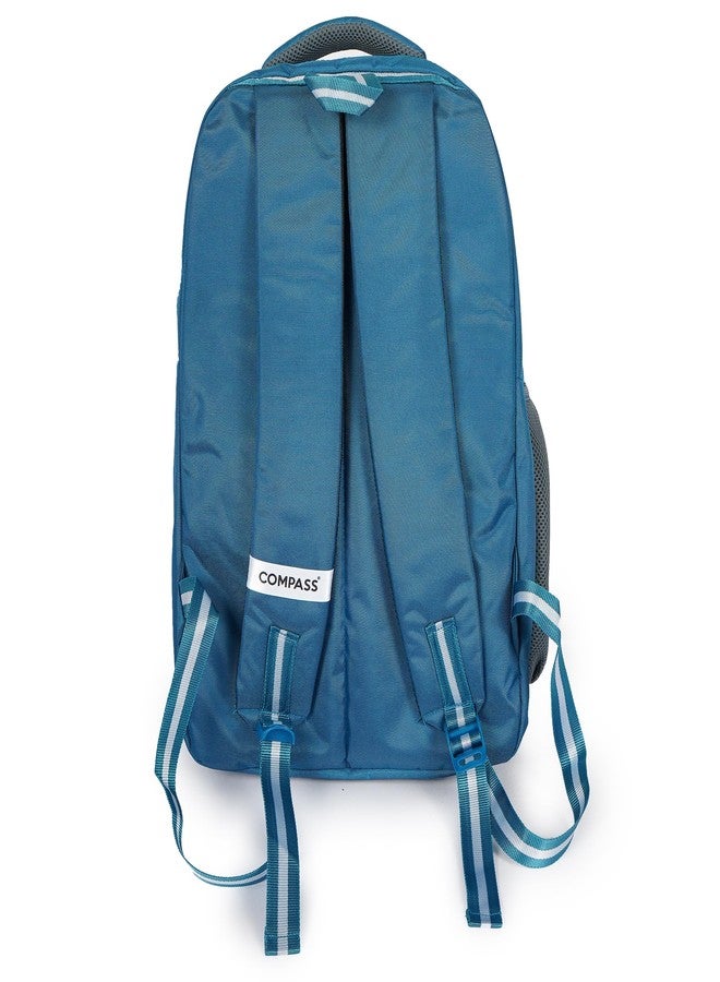 COMPASS Durable Stylish 2 Portion Backpack School Bag For Boys & Girls, Large 19" Size Waterproof - Image 4