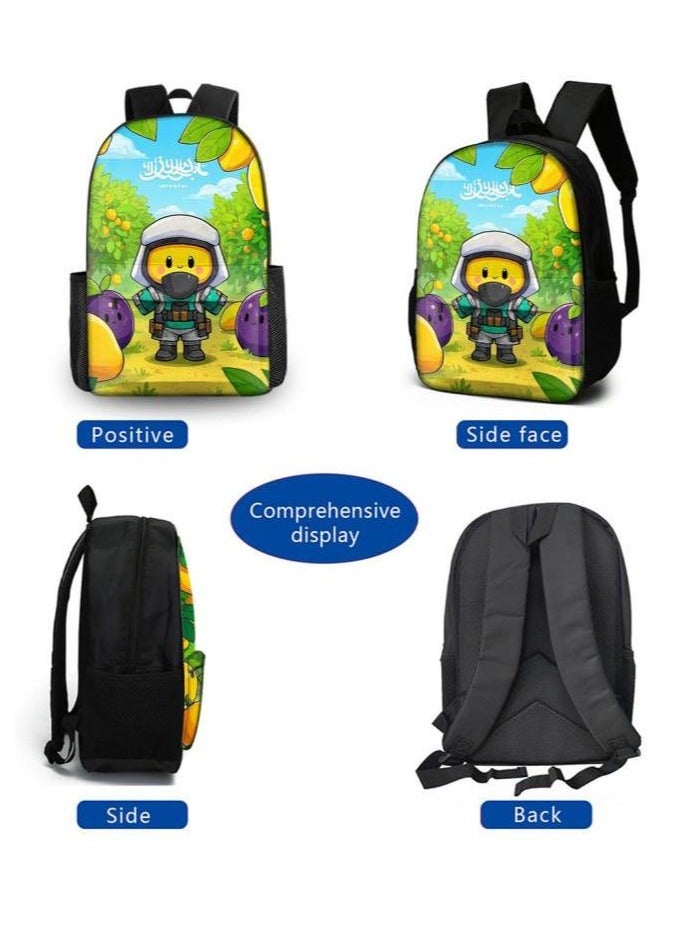 The latest universal cartoon new three-piece schoolbag (for students, teenagers, children) - 845