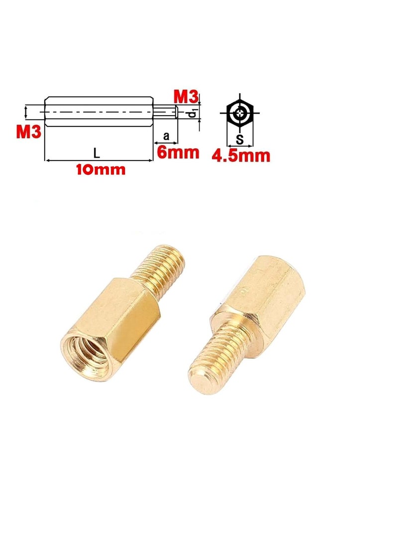 SamIdea SamIdeaTM 50Pack M3x106mm Male to M3 Female 16mm Screw Thread PCB StandOff Spacers  - Image 2