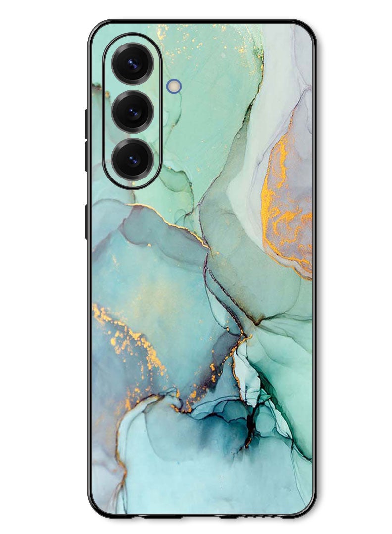 Theodor Case Compatible with Samsung Galaxy A37 Protection Shockproof Bumper Cover Crack Lines - Image 1