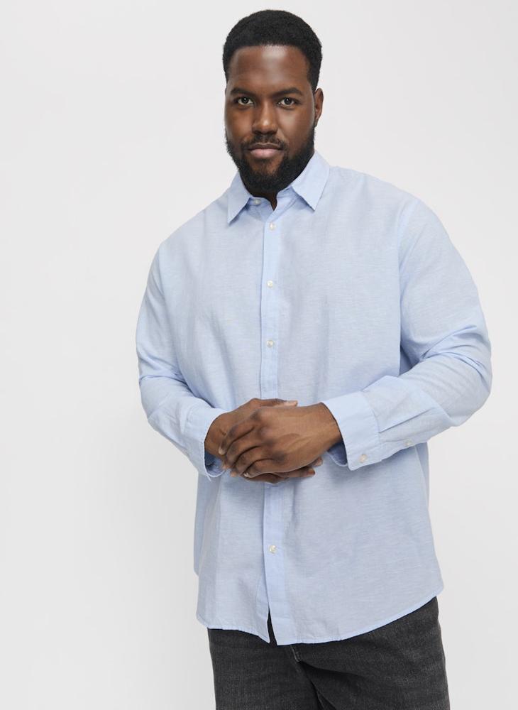 JACK & JONES Plus Size Regular Fit Full Sleeve Shirt - Image 3