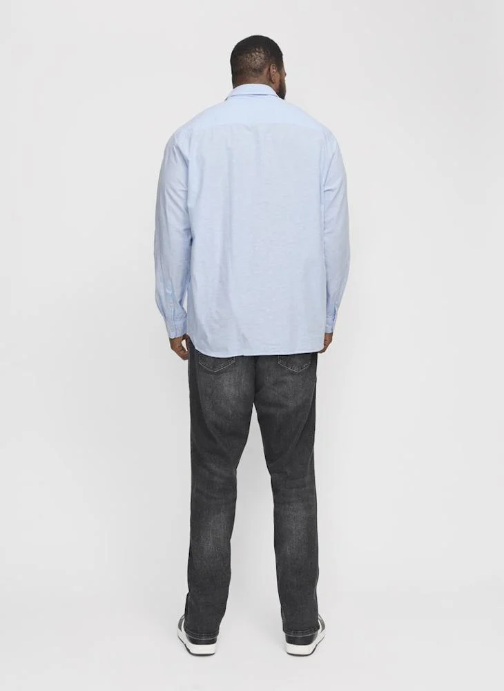 JACK & JONES Plus Size Regular Fit Full Sleeve Shirt