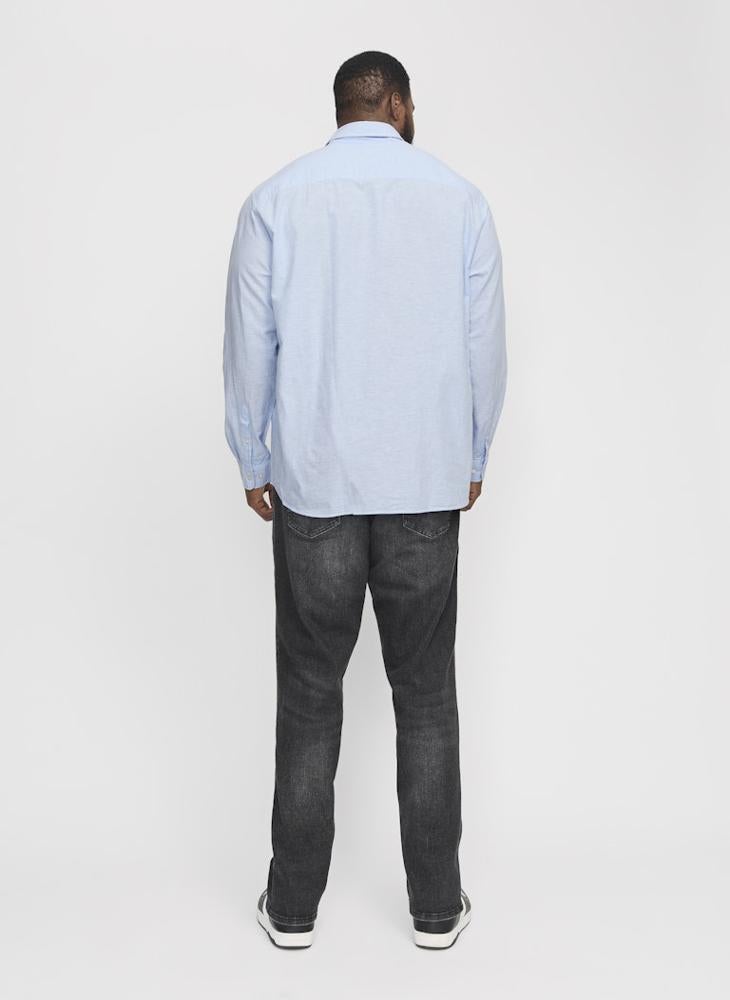 JACK & JONES Plus Size Regular Fit Full Sleeve Shirt - Image 2