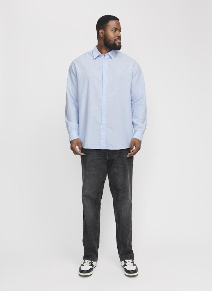 JACK & JONES Plus Size Regular Fit Full Sleeve Shirt - Image 4