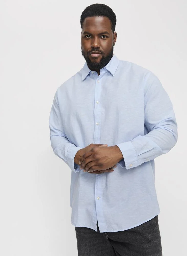 JACK & JONES Plus Size Regular Fit Full Sleeve Shirt